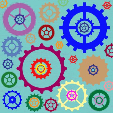 dişli tekerler desen