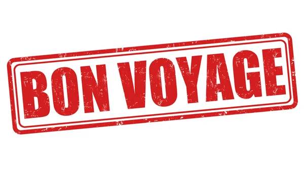 Bon voyage stempel — Stockvector