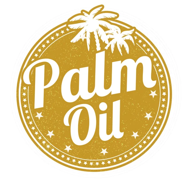 Carimbo de óleo de palma —  Vetores de Stock