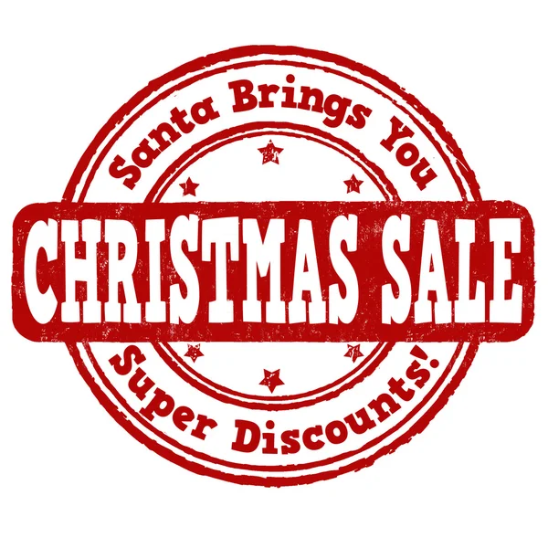 Kerstmis verkoop stempel — Stockvector