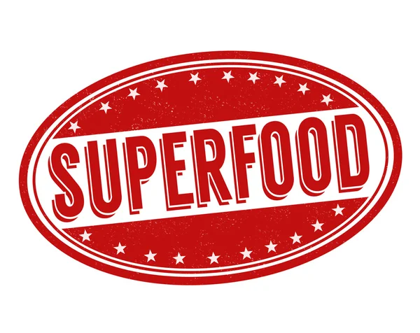 Superfood stämpel — Stock vektor