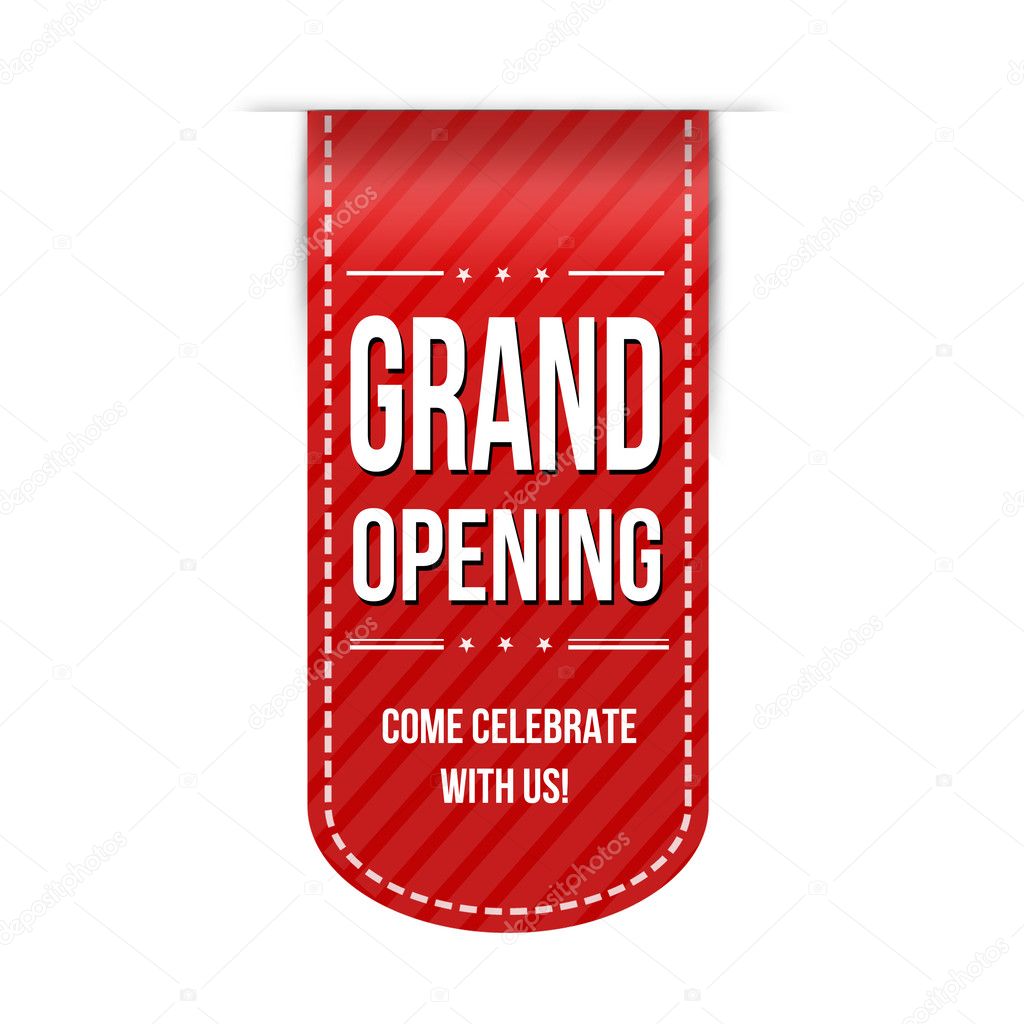 Grand opening banner design