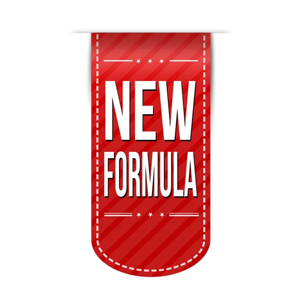 Nuova formula banner design — Vettoriale Stock