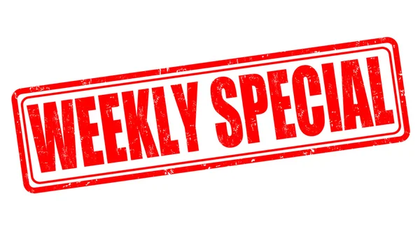Francobollo speciale settimanale — Vettoriale Stock