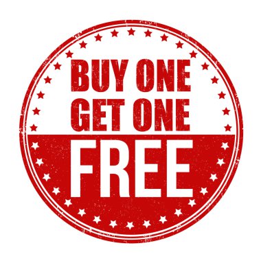 Buy One Get One Free stamp