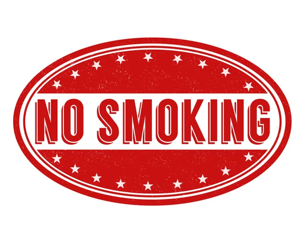 Non fumare timbro — Vettoriale Stock
