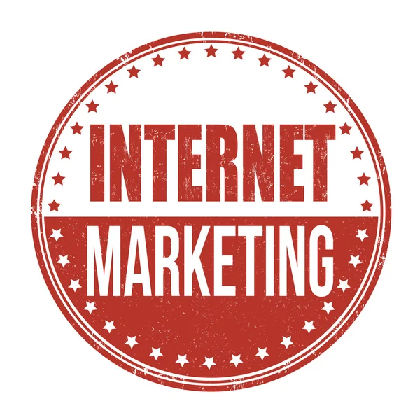 Timbre marketing Internet — Image vectorielle