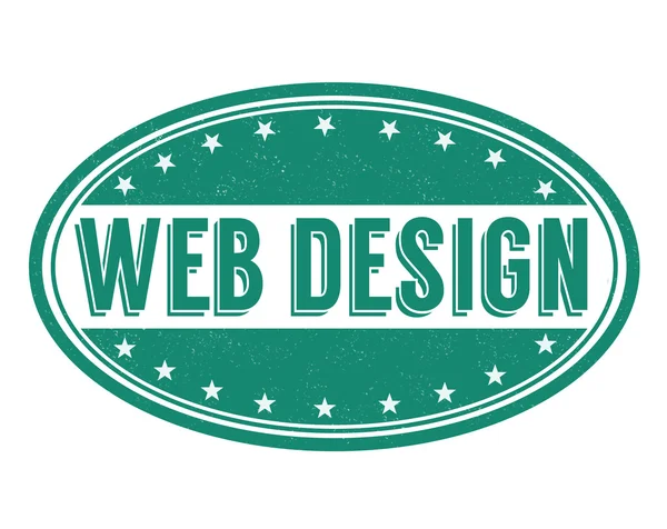 Carimbo de Web design — Vetor de Stock