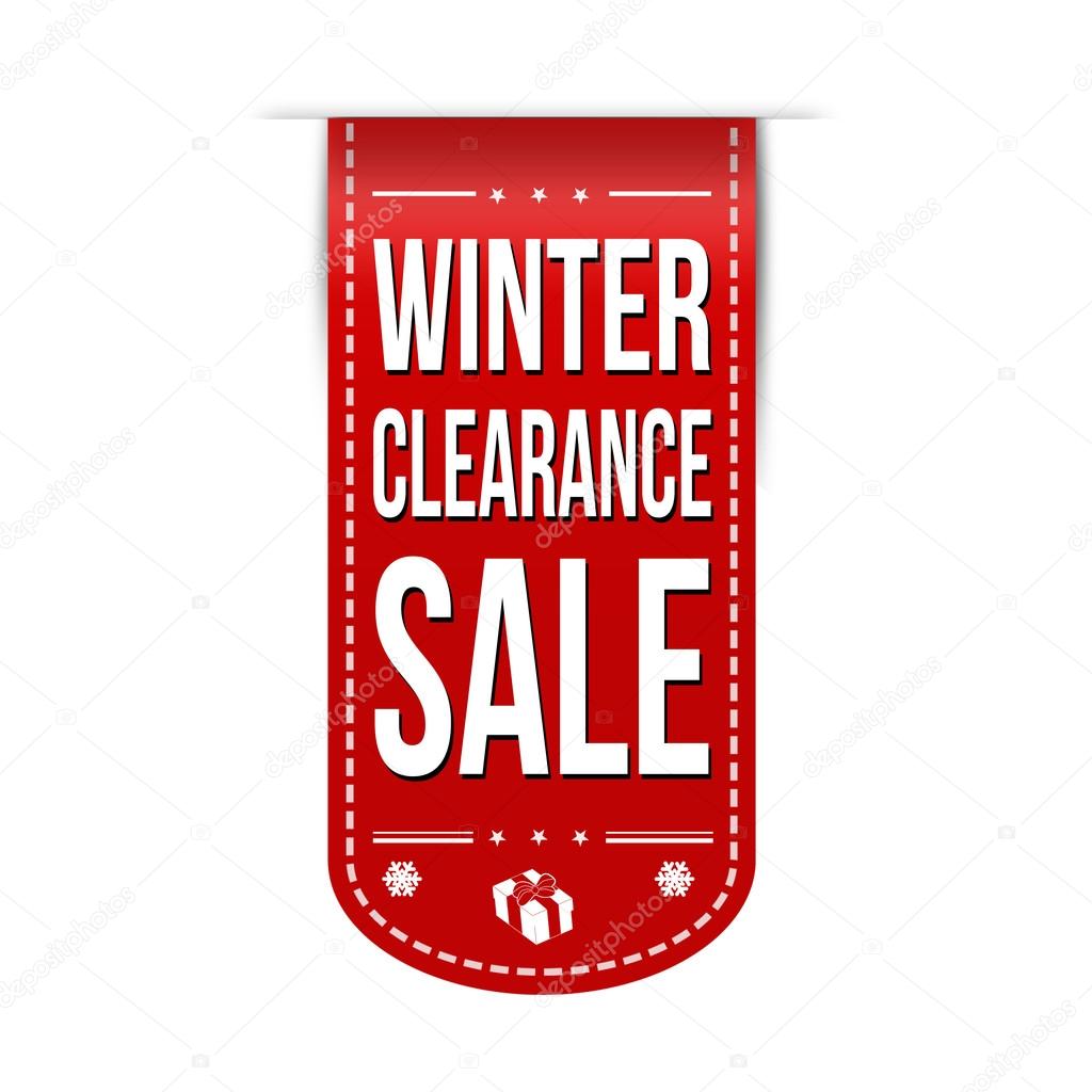 Winter clearance sale banner design Stock Vector by ©roxanabalint 50548079