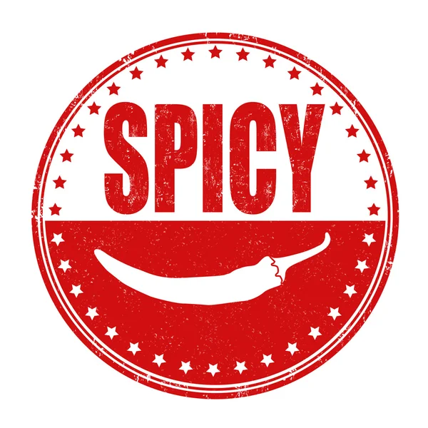 Spicy stamp — Stock Vector