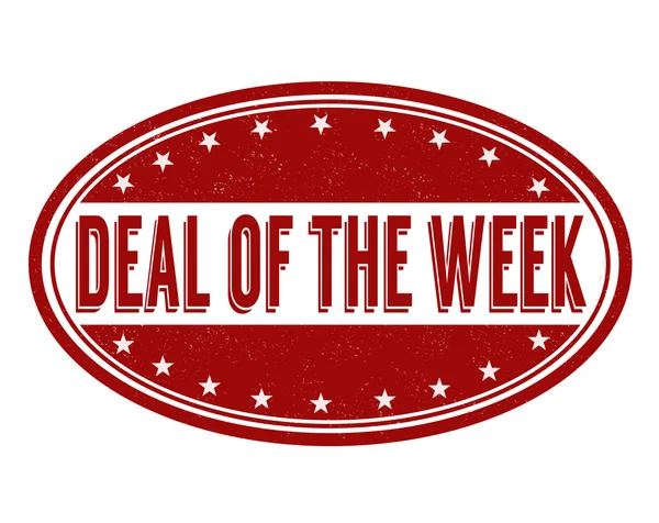 Deal of the week stamp — Stock Vector