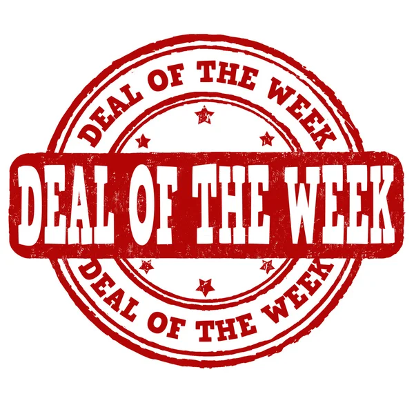Deal of the week stamp — Stock Vector