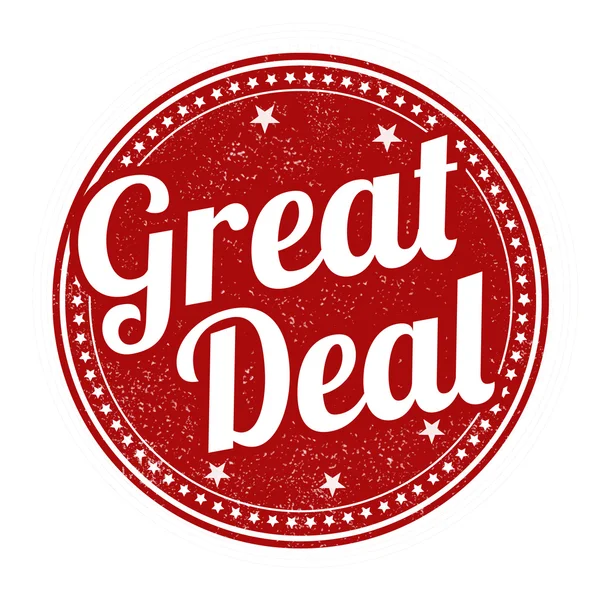 Great deal stamp — Stock Vector