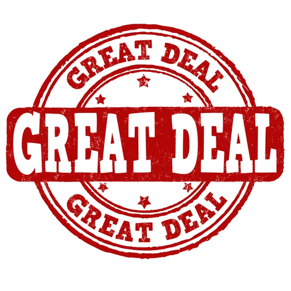 Great deal stamp — Stock Vector