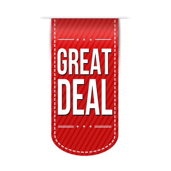 Great deal banner design — Stock Vector