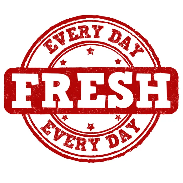 Fresh every day stamp — Stock Vector