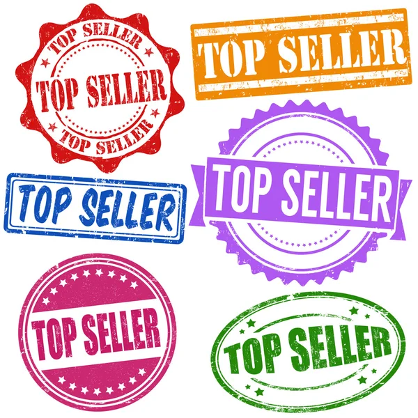 Top seller stamp set — Stock Vector