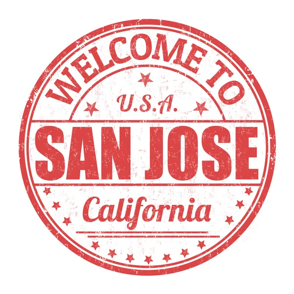 Welcome to San Jose stamp — Stock Vector