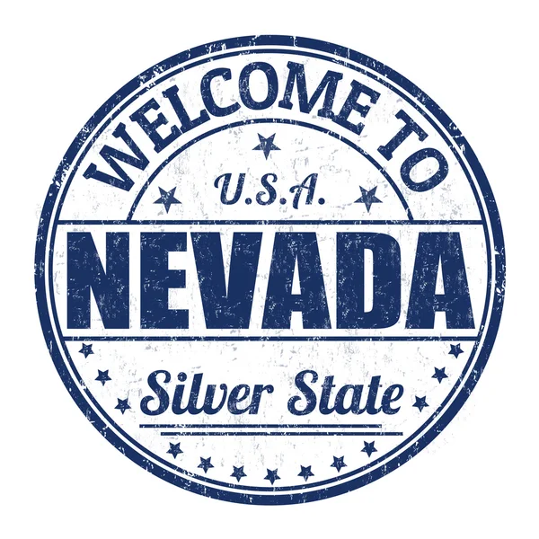 Bem-vindo ao selo Nevada — Vetor de Stock