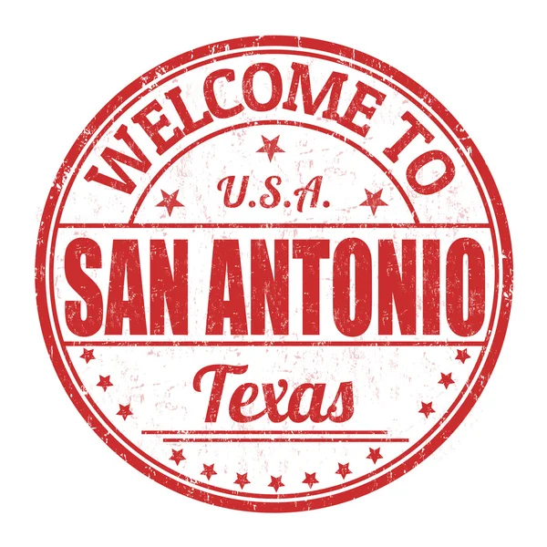Bienvenue au timbre de San Antonio — Image vectorielle