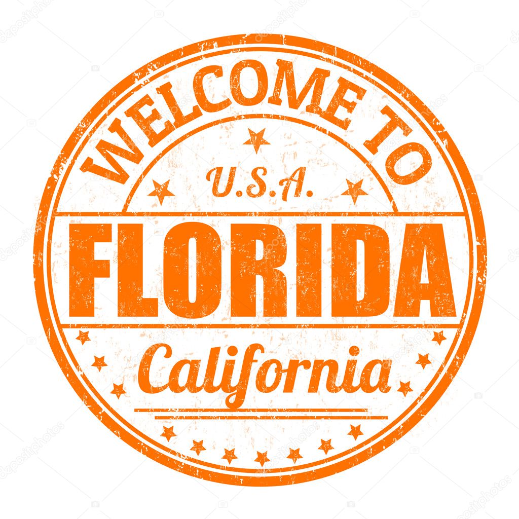 Welcome to Florida stamp