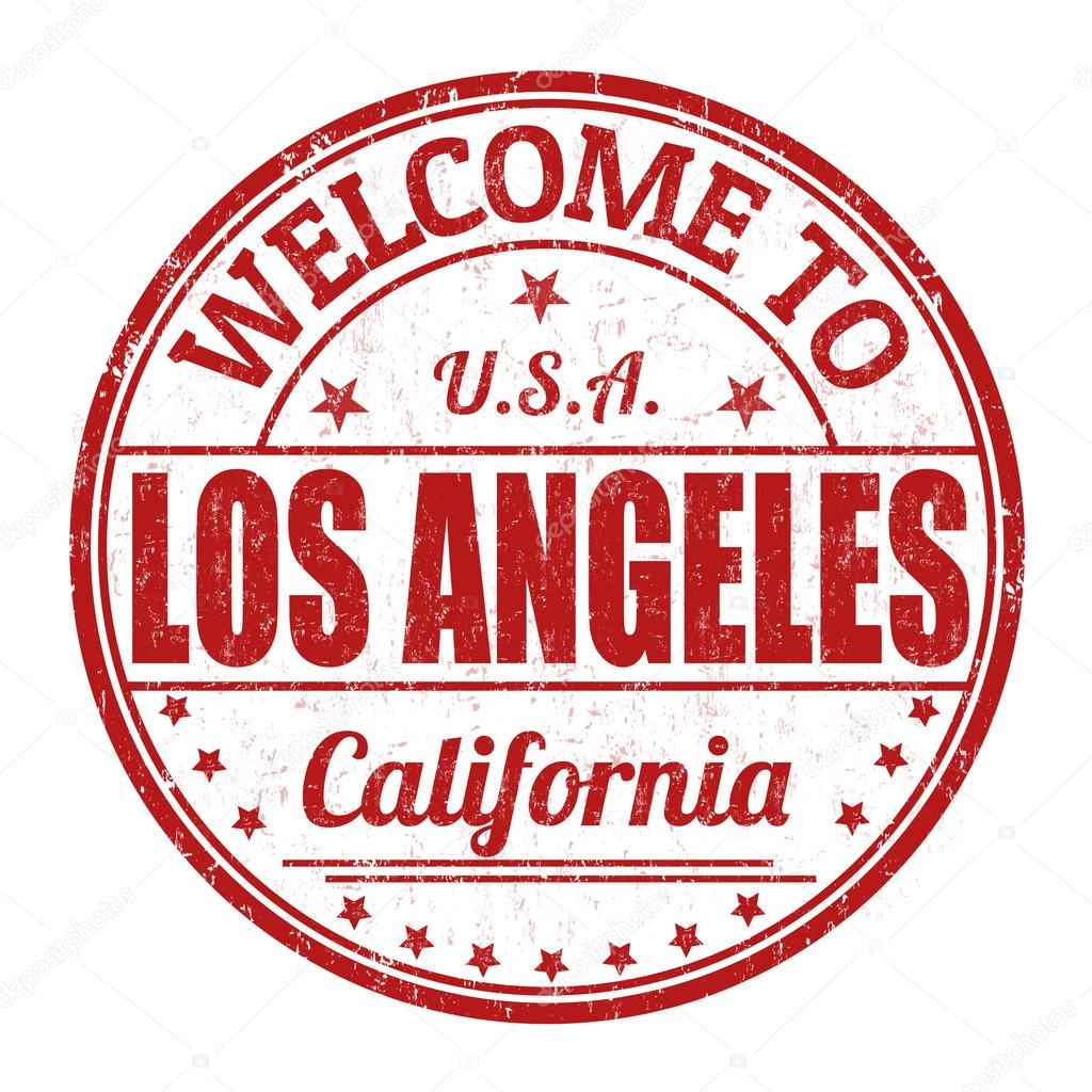 to Los Angeles stamp Stock Vector Image by ©roxanabalint 51156341