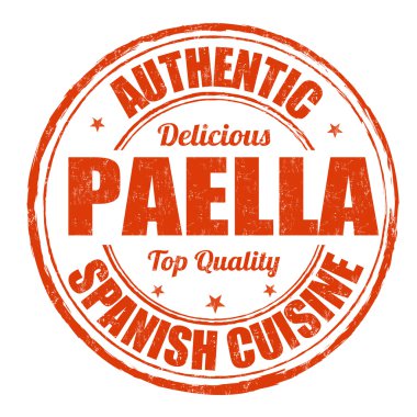 Paella stamp clipart