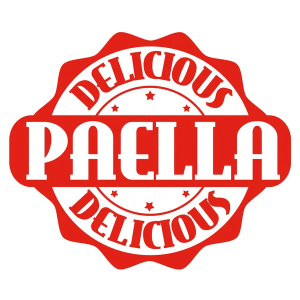 Timbre Paella — Image vectorielle