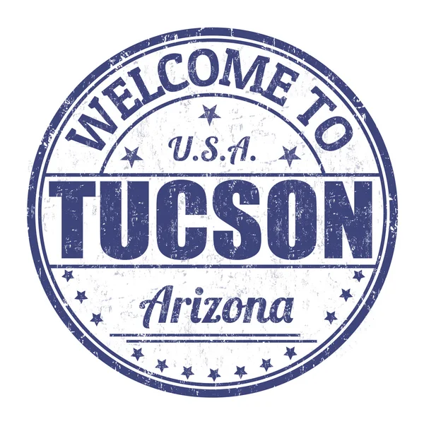 Willkommen bei Tucson Stempel — Stockvektor