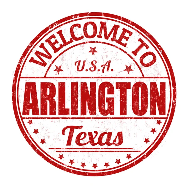 Bienvenue au timbre Arlington — Image vectorielle