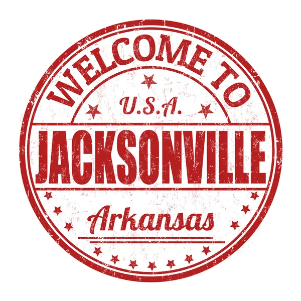 Willkommen bei jacksonville stamp — Stockvektor