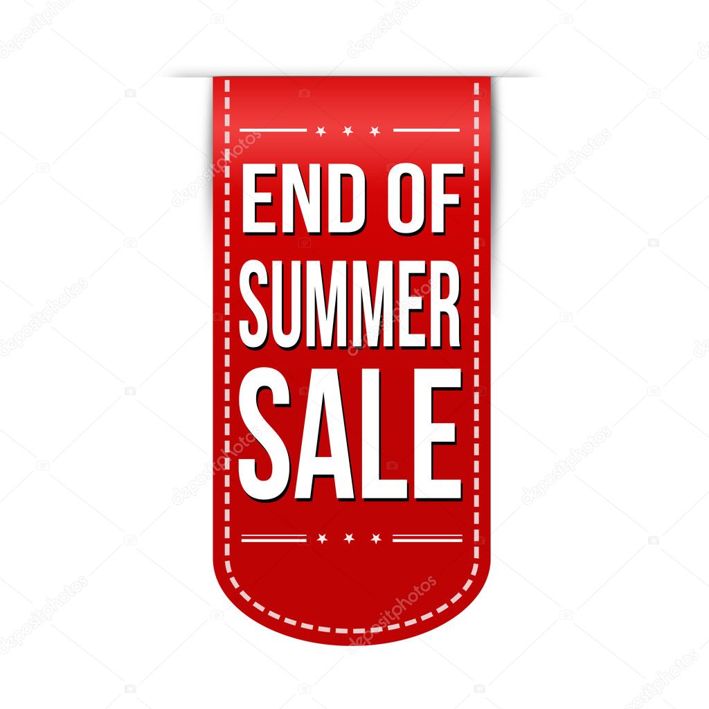 End of summer sale banner design Stock Vector by ©roxanabalint 51310941
