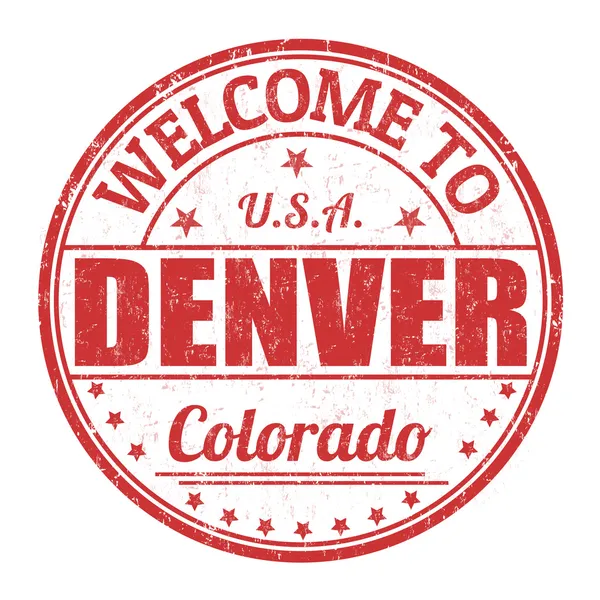 Welkom bij denver stempel — Stockvector