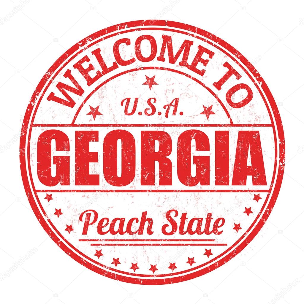 Welcome to Georgia stamp