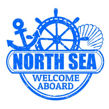 North Sea stamp clipart