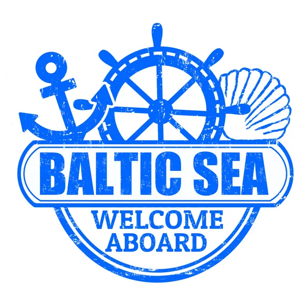 Baltische Zee stempel — Stockvector