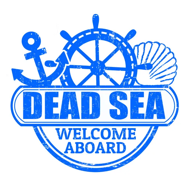 Штамп Мертвого моря — стоковый вектор