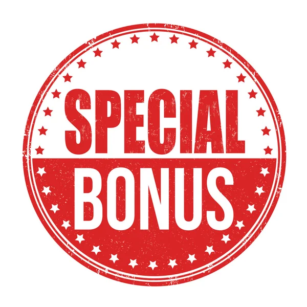 Special bonus stamp — Stock Vector