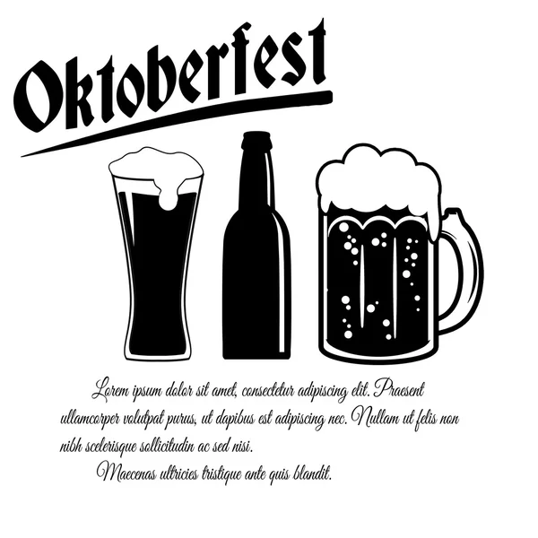 Oktoberfest poster — Stock Vector