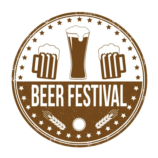 Timbro festival della birra — Vettoriale Stock
