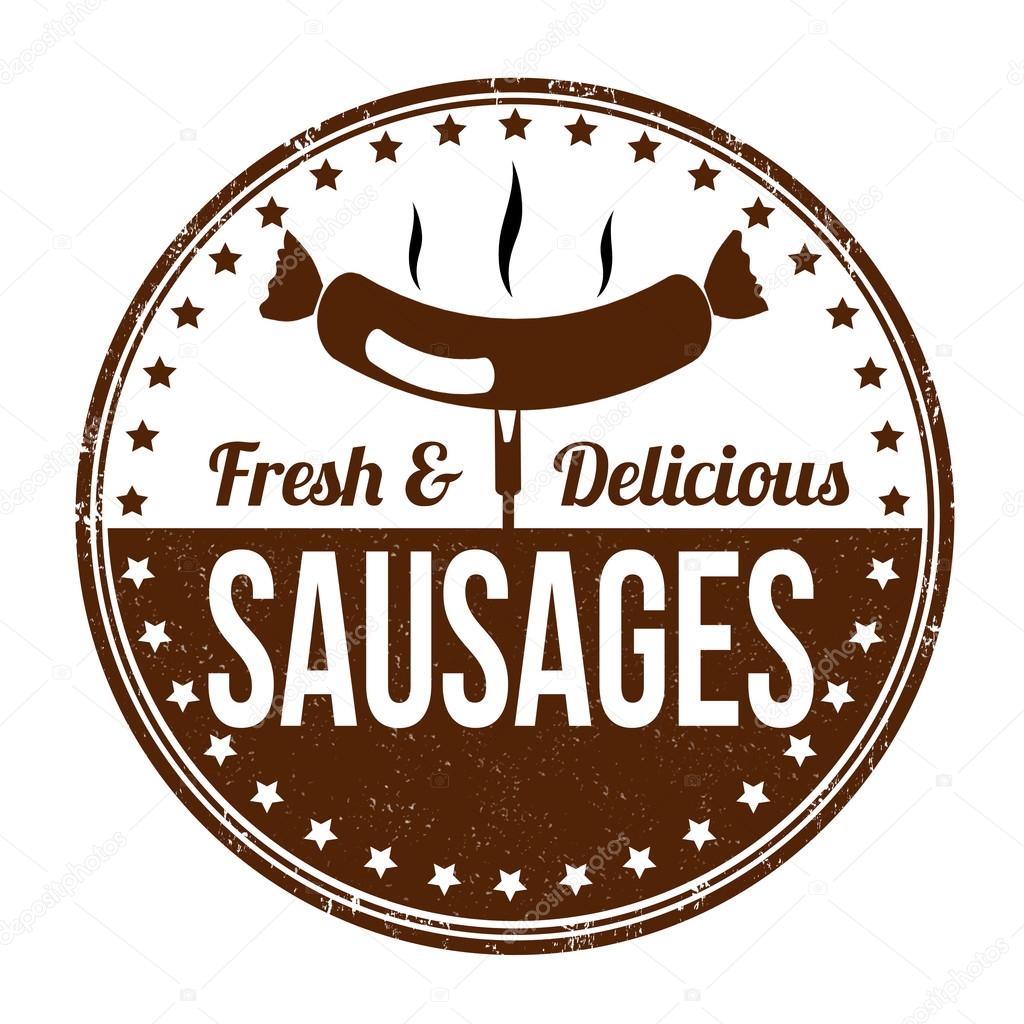 Sausages stamp