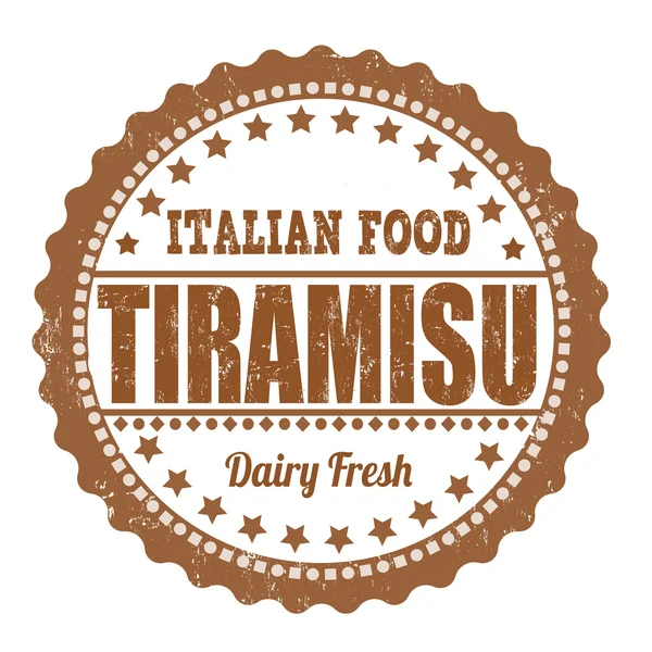 Tiramisu stamp — Stock Vector
