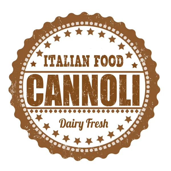 Francobollo Cannoli — Vettoriale Stock