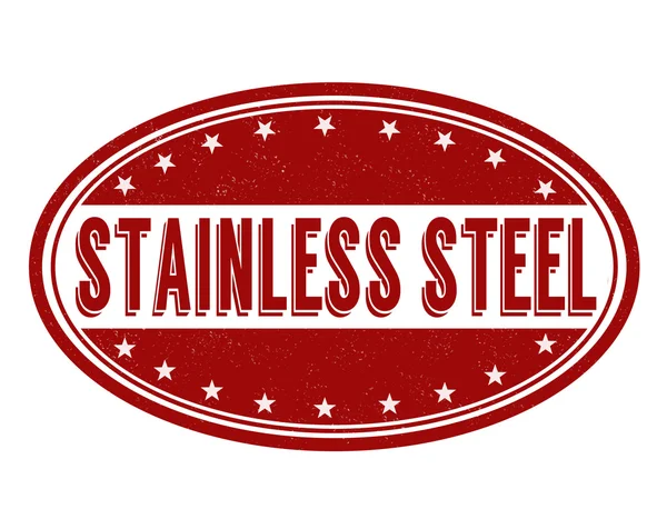 Stainless steel stamp — Stock Vector