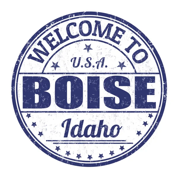 Bienvenido al sello Boise — Vector de stock