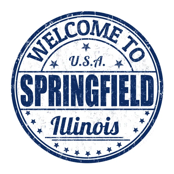 Bienvenue au timbre SPRINGFIELD — Image vectorielle