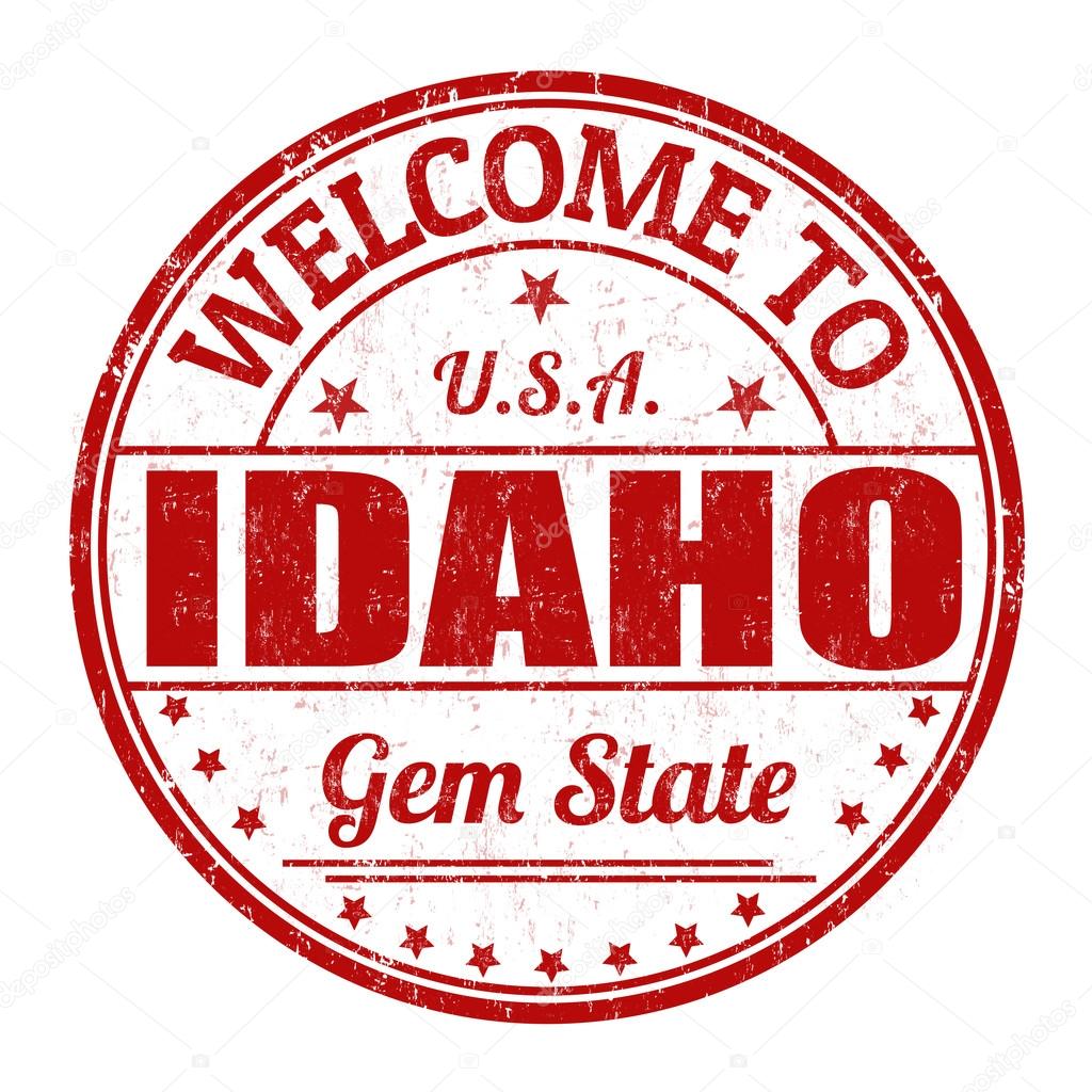 Welcome to Idaho stamp