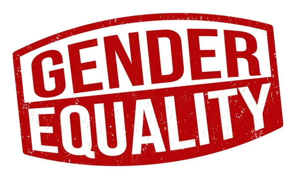 Gender Equality Grunge Rubber Stamp White Background Vector Illustration — 스톡 벡터