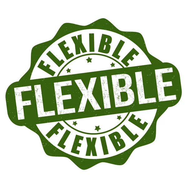 Flexible Grunge Rubber Stamp White Background Vector Illustration — Stock Vector