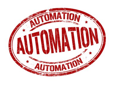 Beyaz arkaplanda otomatik grunge kauçuk damgası, vektör illüstrasyonu